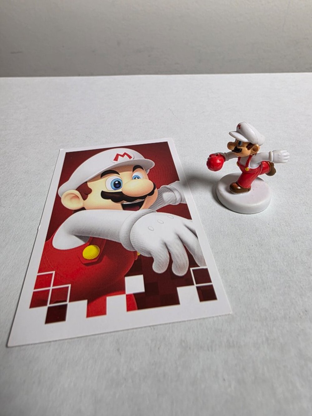 Monopoly Gamer FIRE MARIO Power Pack Figure Token & Card ONLY - Expansion